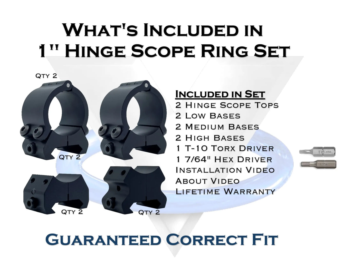 Hinge – 1″ Scope Rings