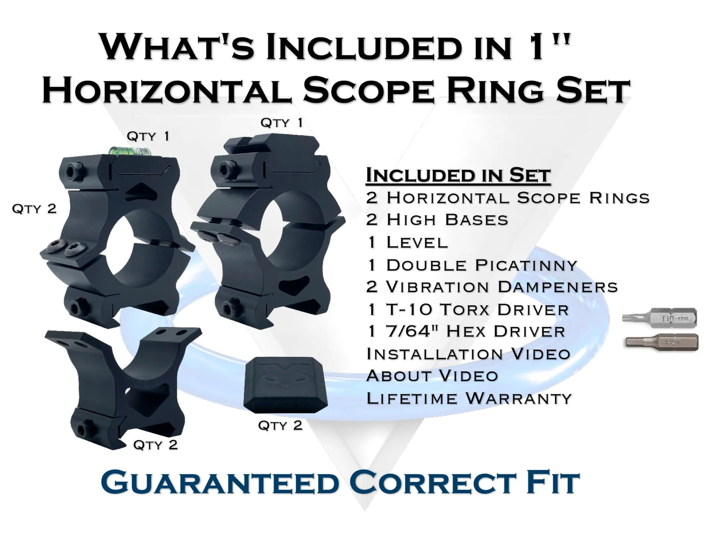 Horizontal - 1" Scope Rings