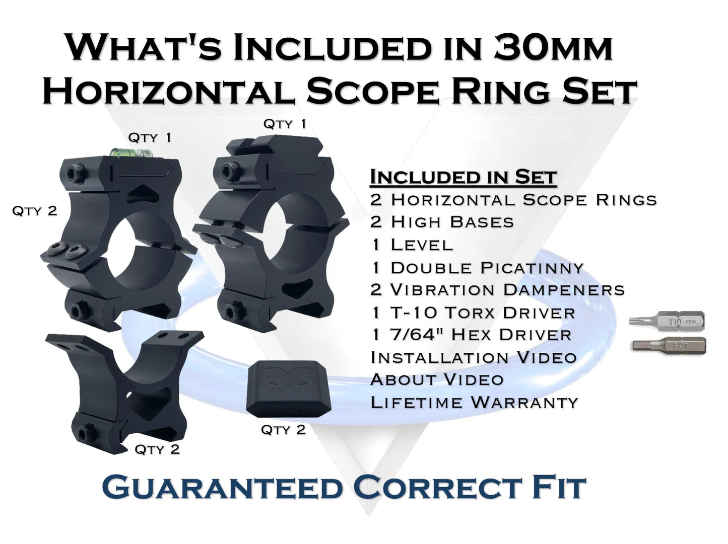 Horizontal - 30 MM Scope Rings