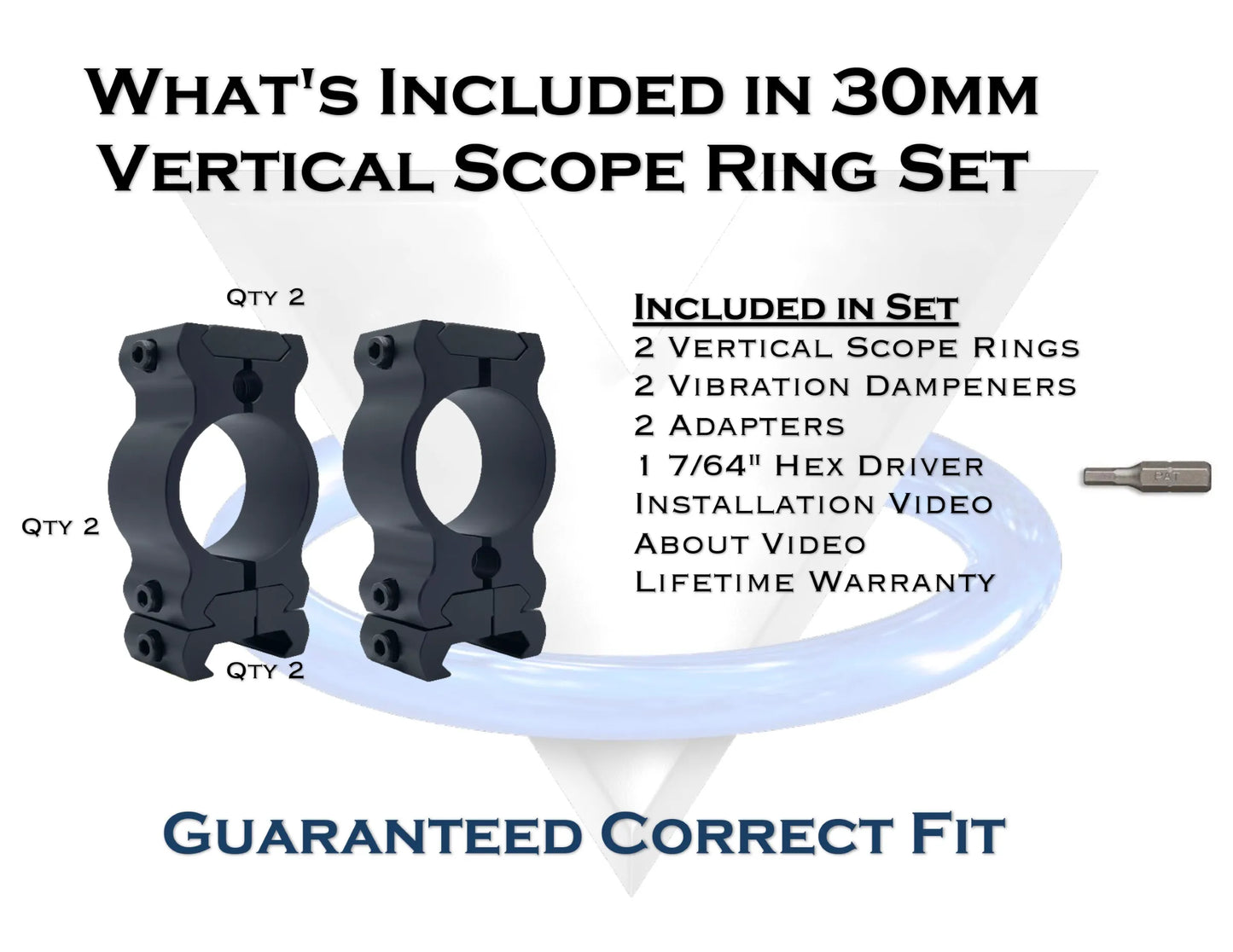 Vertical -30 MM Scope Rings