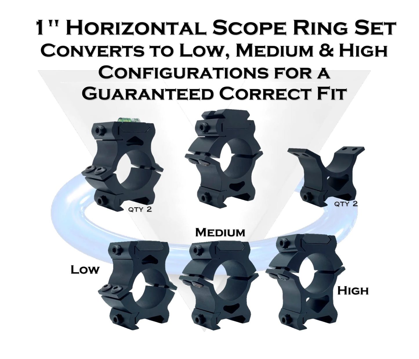 Horizontal - 1" Scope Rings