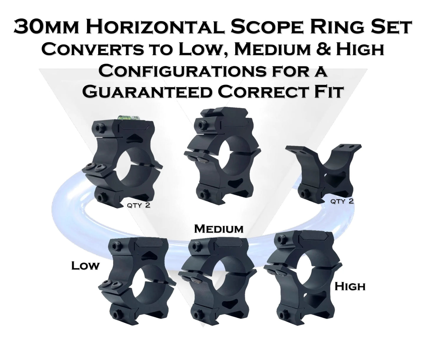 Horizontal - 30 MM Scope Rings