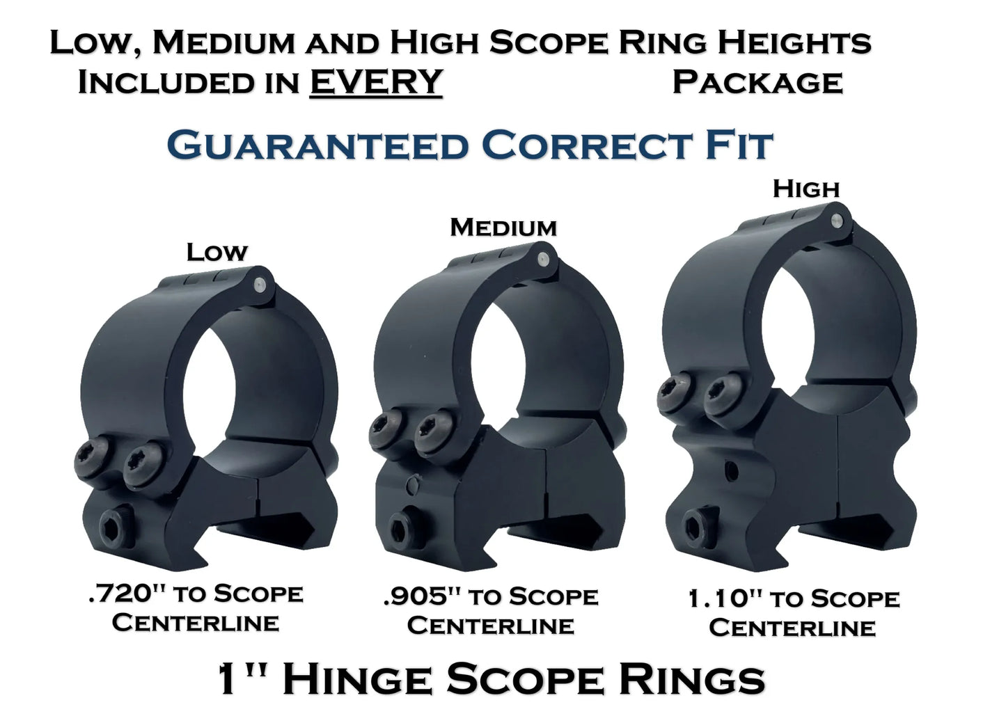 Hinge – 1″ Scope Rings