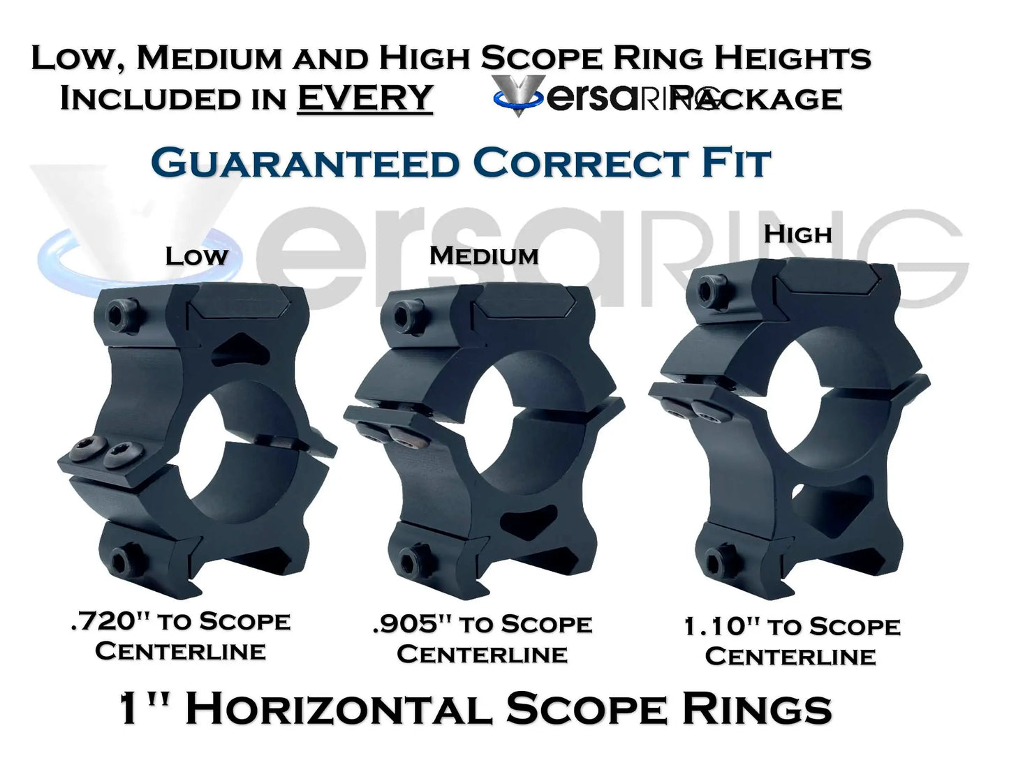 Horizontal - 1" Scope Rings