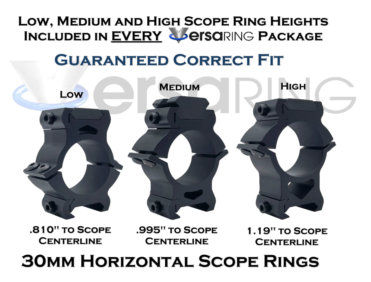 Horizontal - 30 MM Scope Rings